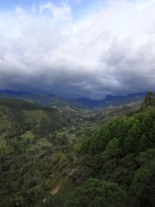 Cocora Valley, as seen from just outside Salento.