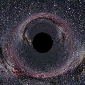 An artist's rendering of a black hole in the Milky Way, courtesy of Wikimedia Commons.